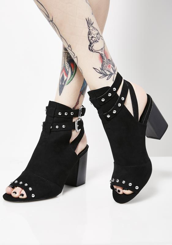 designer peep toe booties