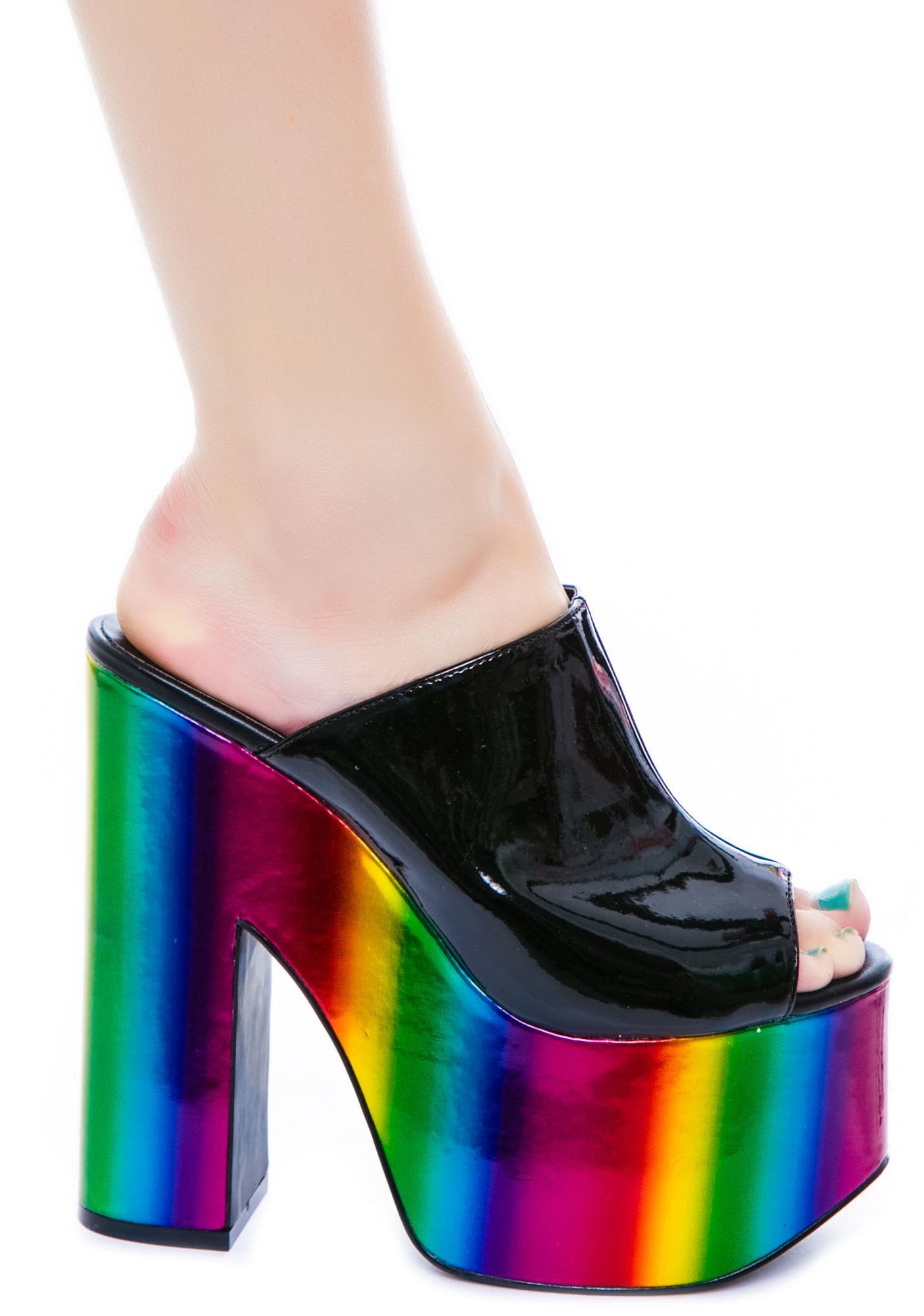 Y.R.U. Dream Rainbow Platform Shoe | Dolls Kill
