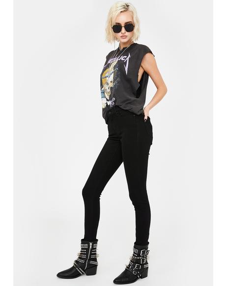 Black Curvy Skinny Jeans