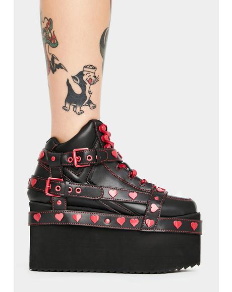 rainbow rebellion platform sneakers