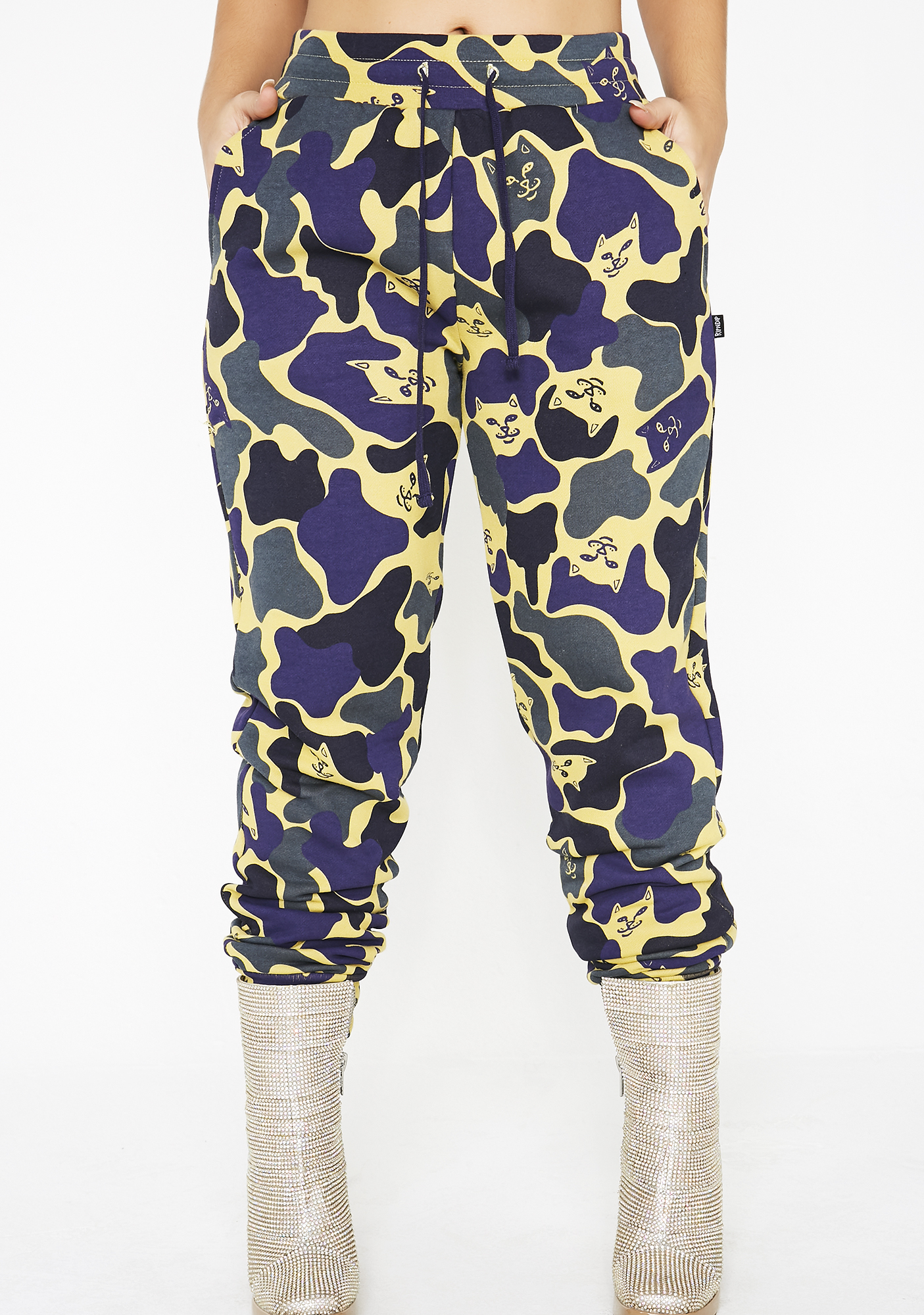 ripndip purple camo pants