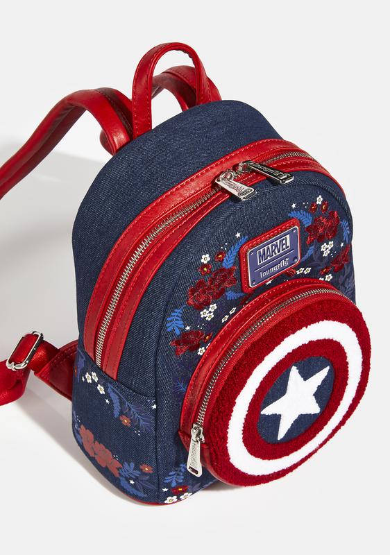 loungefly captain america mini backpack