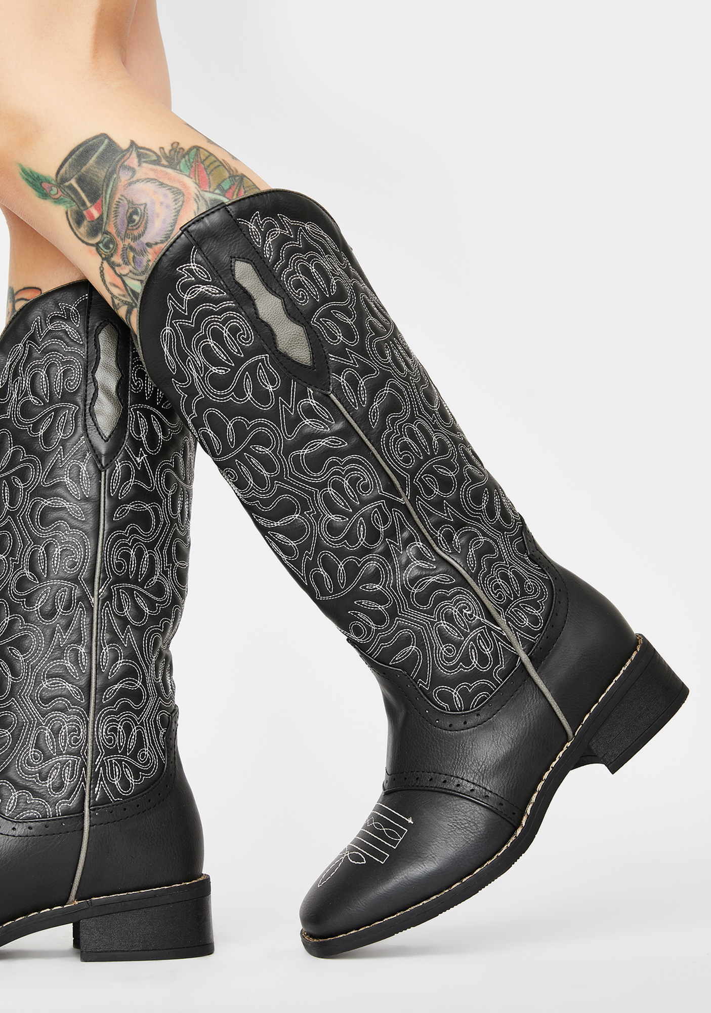 embroidered-knee-high-cowboy-boots-black-dolls-kill