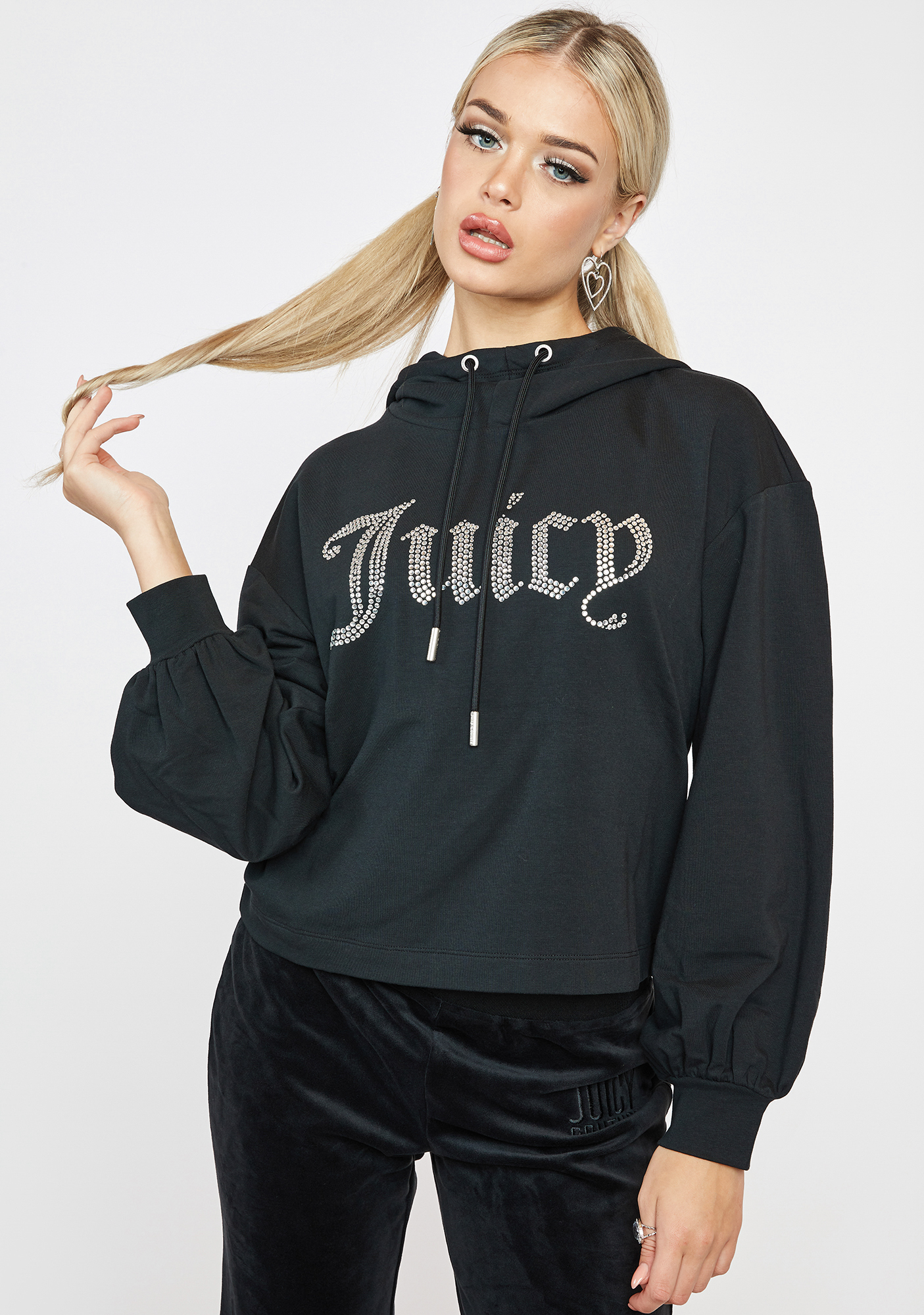 JUICY COUTURE Big Bling Balloon Sleeve Hoodie Dolls Kill