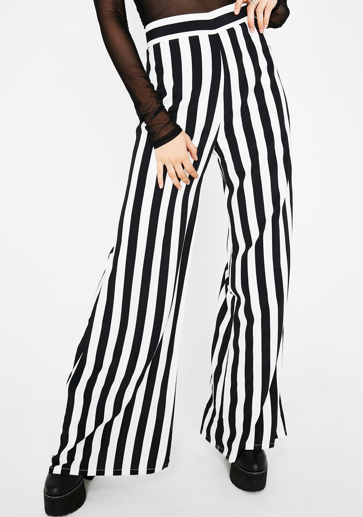 Striped Wide Leg Pants | Dolls Kill