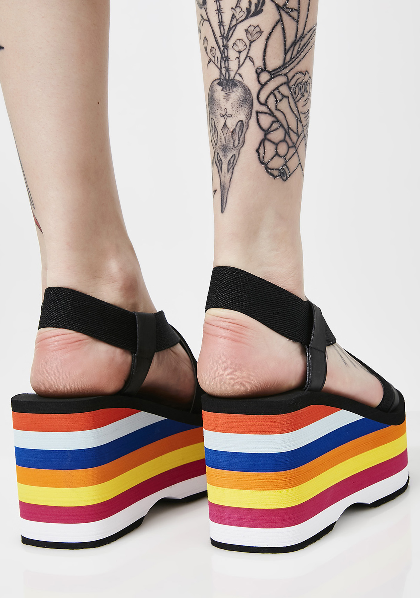 rocket dog rainbow platform sandals