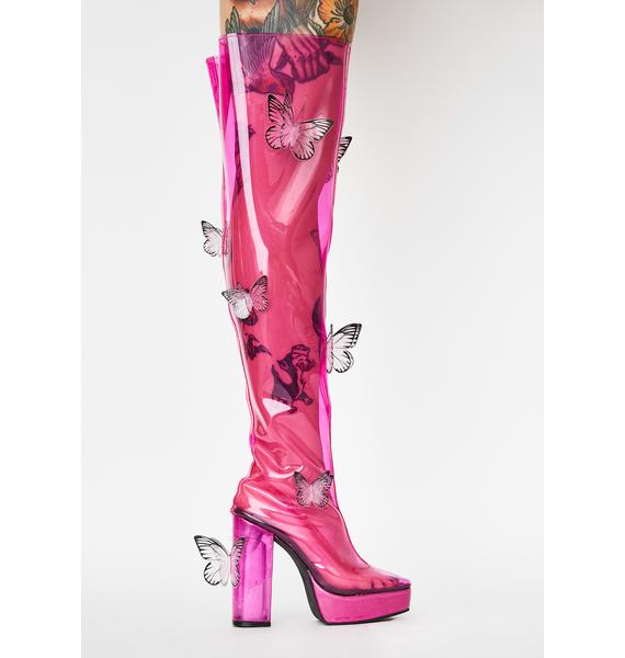 club exx pink cowboy boots