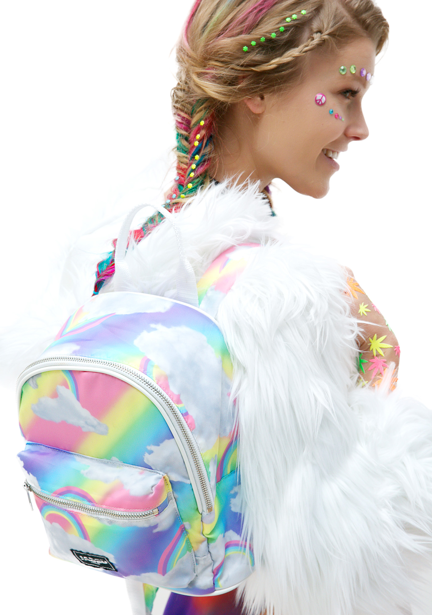 rainbow cloud backpack