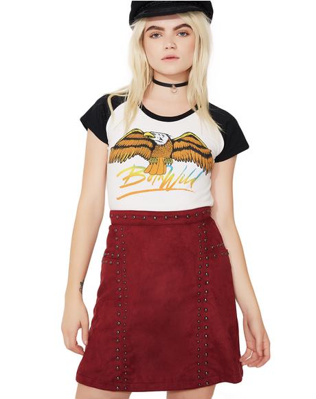 You Wish Studded Mini Skirt