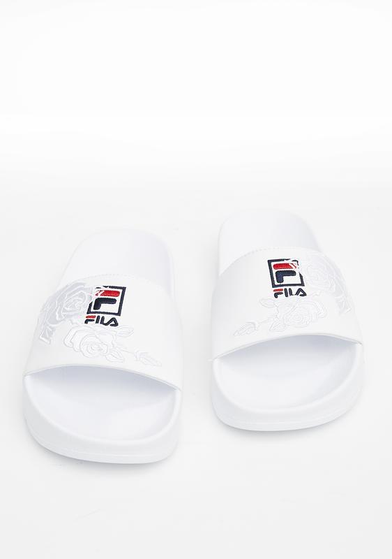 fila embroidered slides