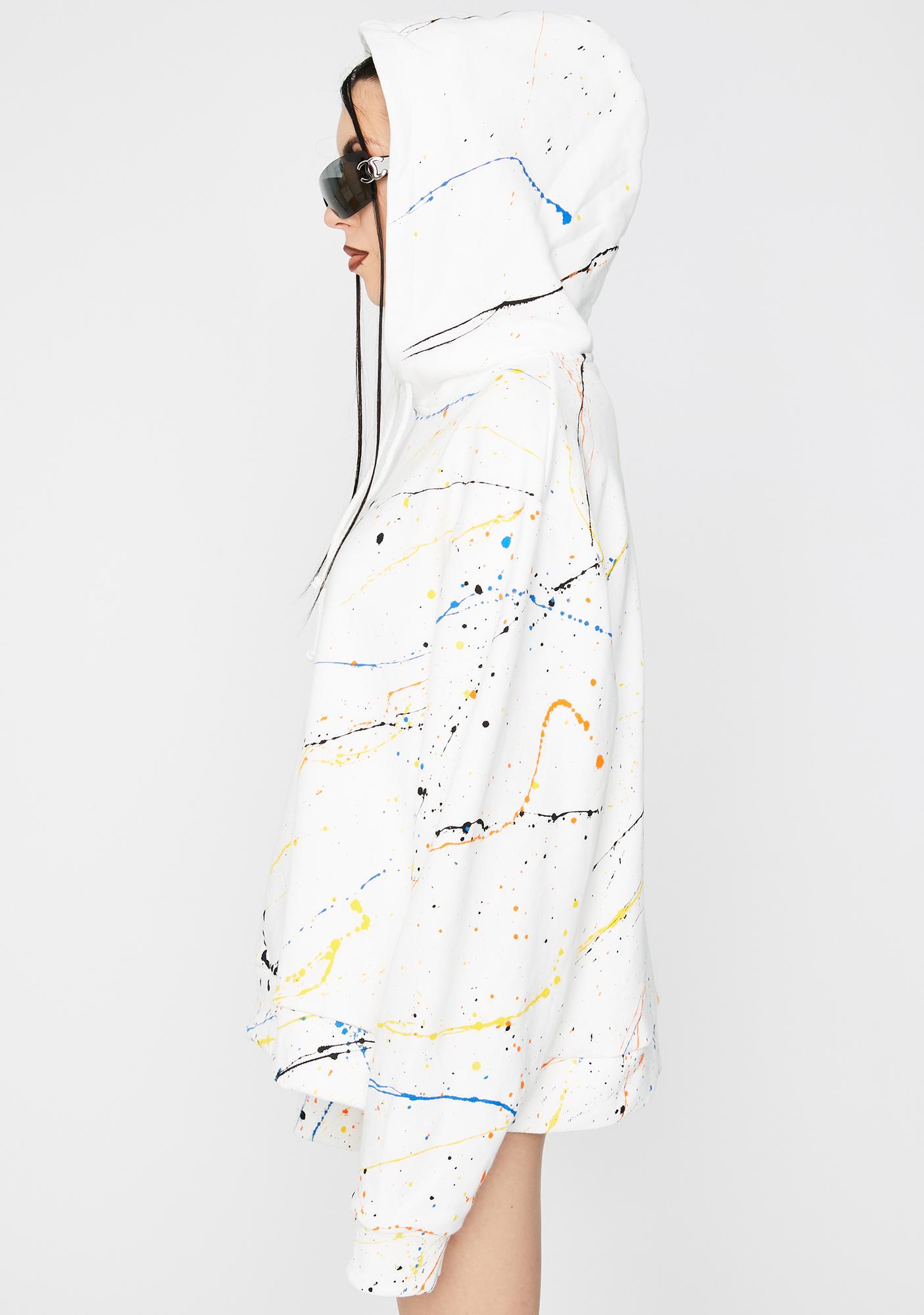 jaded london paint splatter hoodie