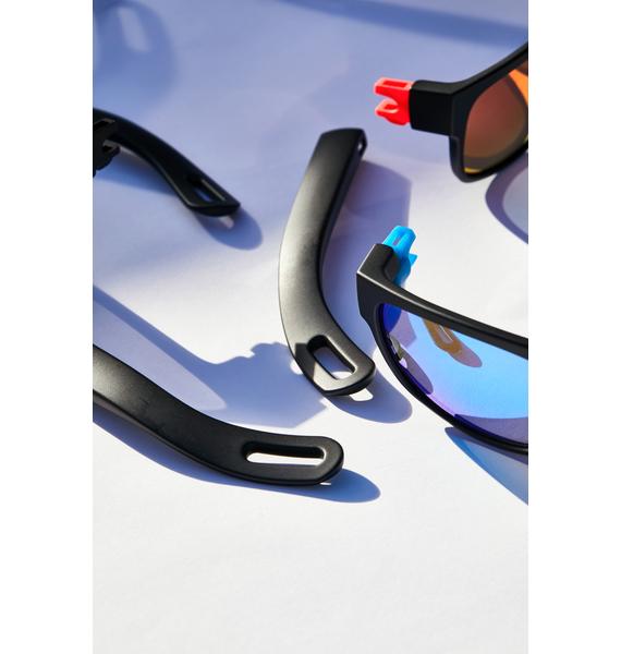 Vicerays Red Hidden Storage Mirror Lens Sunglasses Dolls Kill