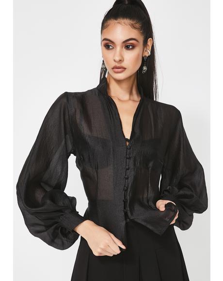 A Lot To Lose Sheer Blouse
