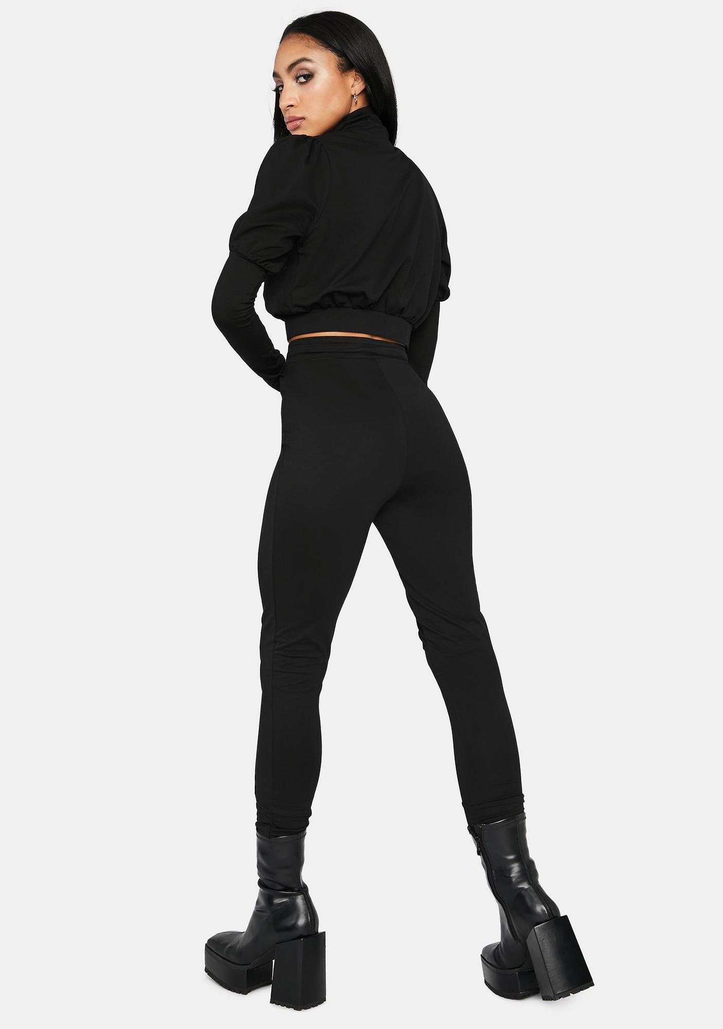 puff sleeve jogger set