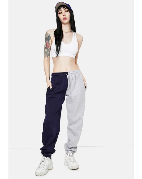 split sweatpants