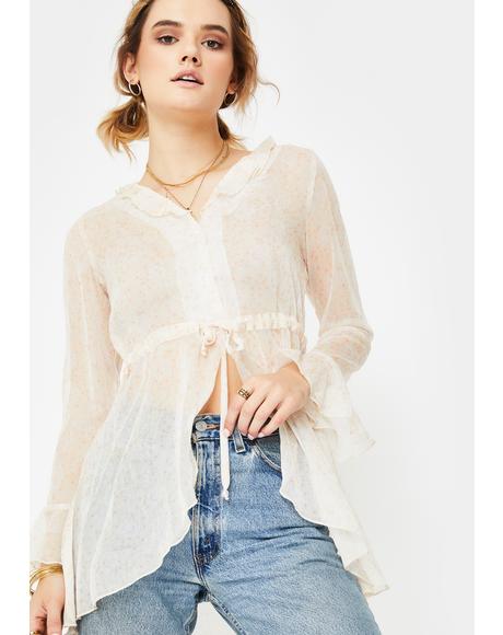 Kasia Sheer Blouse