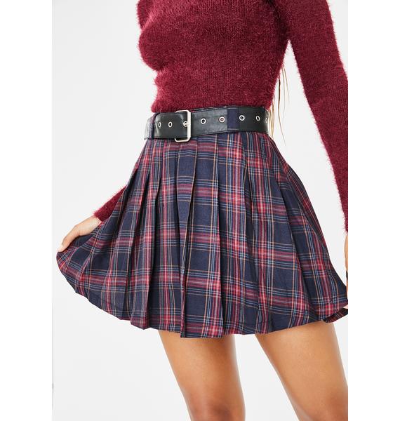 Current Mood Plaid Mini Skirt Black Dolls Kill