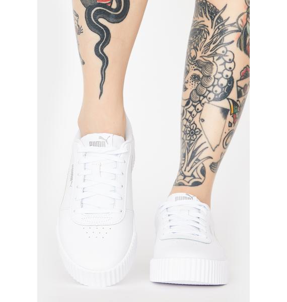 women's puma carina iridescent sneakers