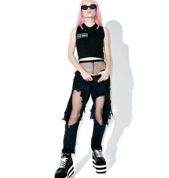 Evil Bitch Crop Top | Dolls Kill