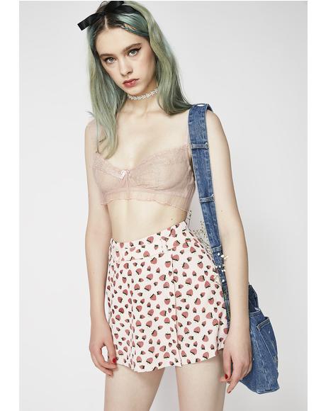 Rose Bat My Lashes Lace Bralette