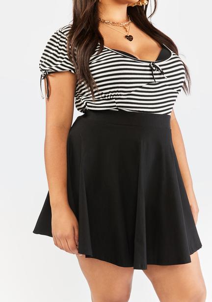 plus size skater skirt