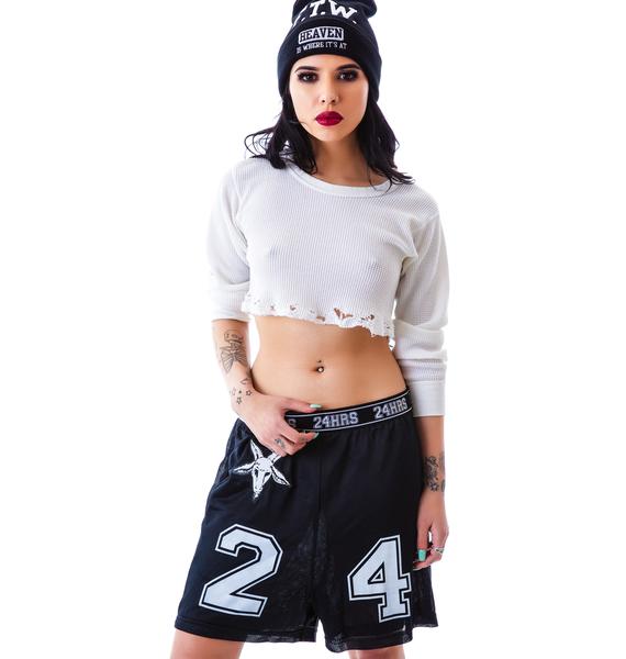 24HRS Mesh Gym Shorts Dolls Kill