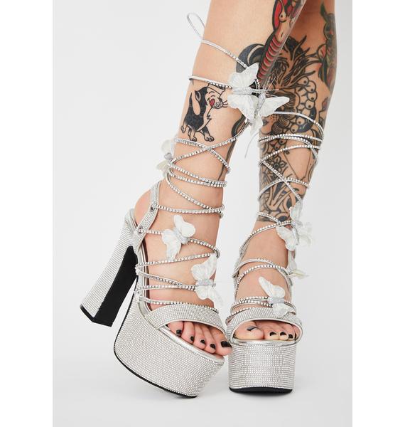 butterfly wrap heels