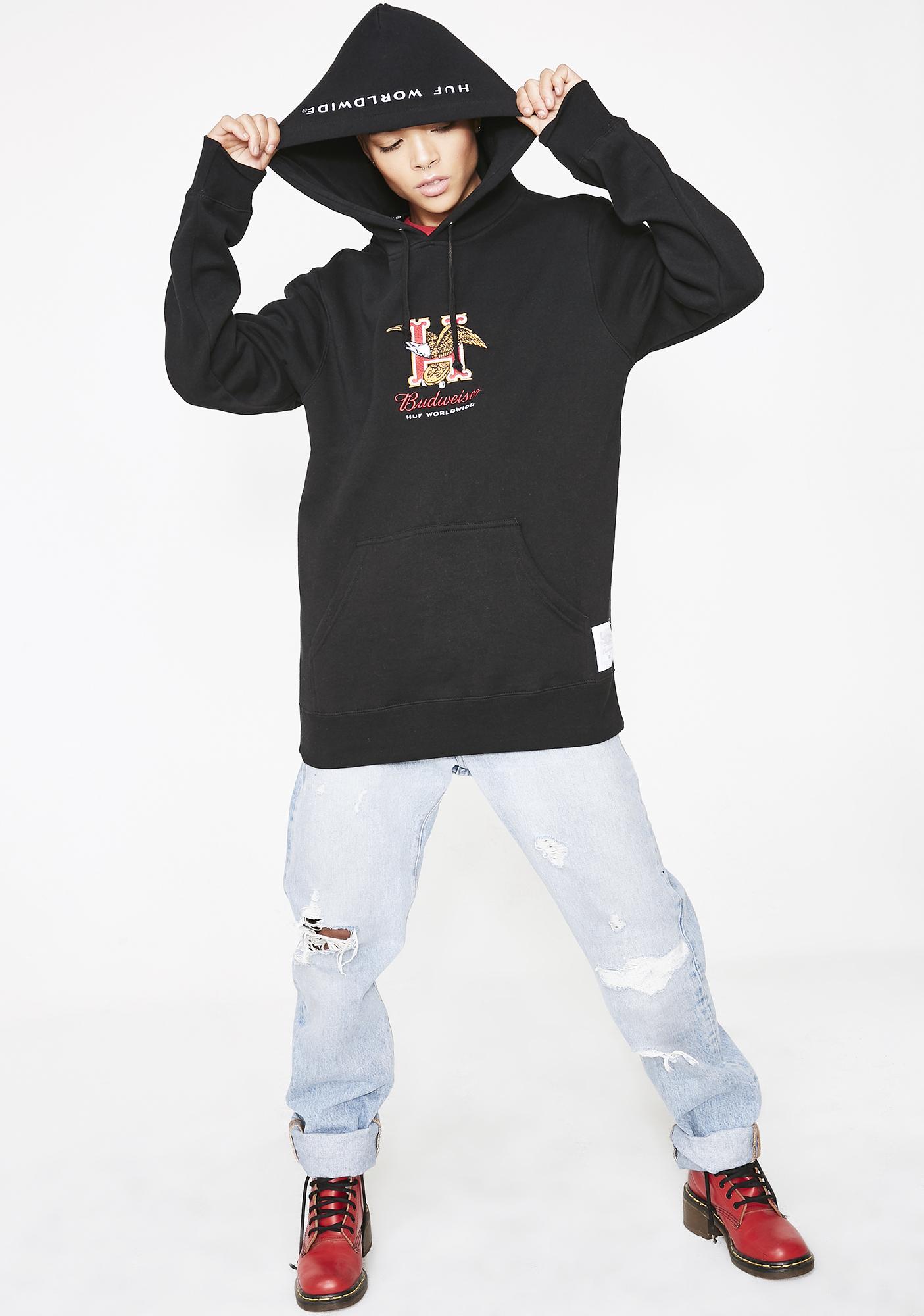 huf x budweiser hoodie