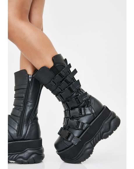 Demonia Stomp You Out Platform Boots | Dolls Kill