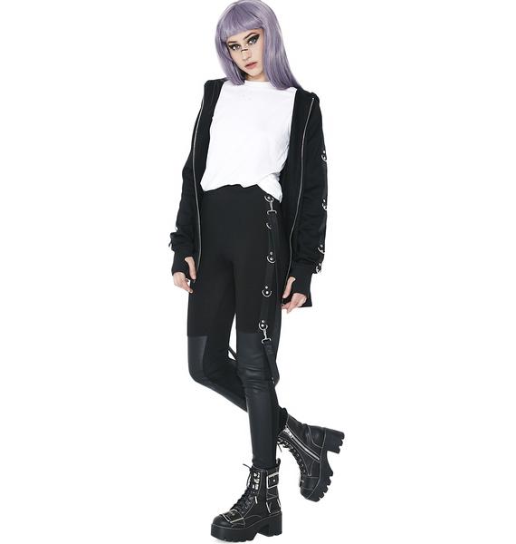 Current Mood Way I Walk Bondage Leggings | Dolls Kill