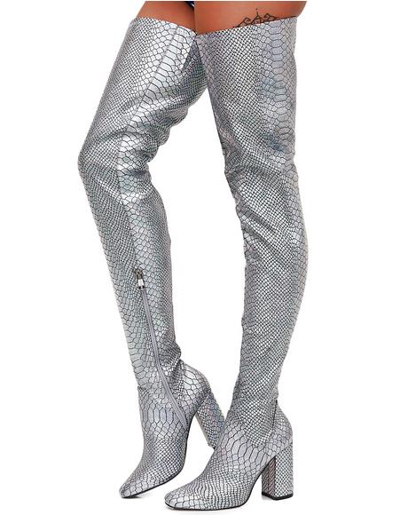 clear thigh high boots yeezy