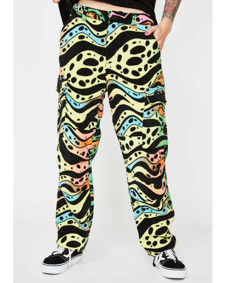 women's fleece cargo sweatpants