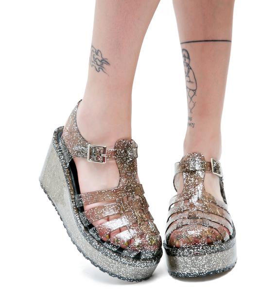 glittering jelly platforms