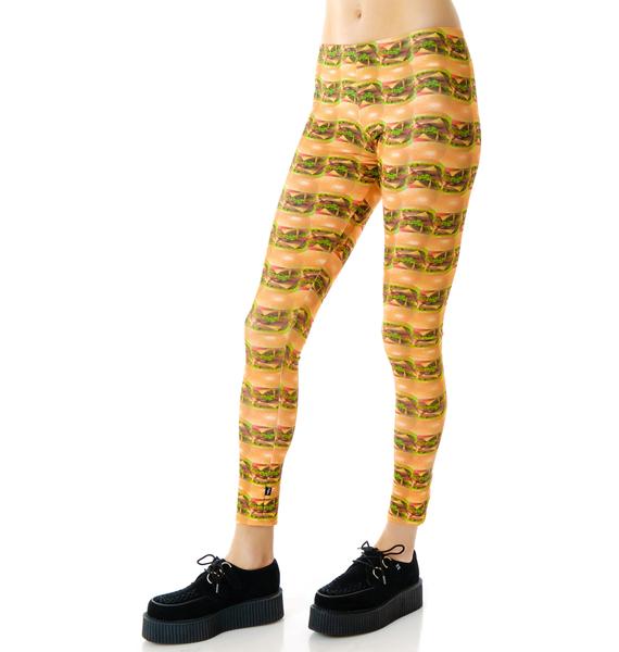 Zara Terez Cheeseburger Leggings Dolls Kill