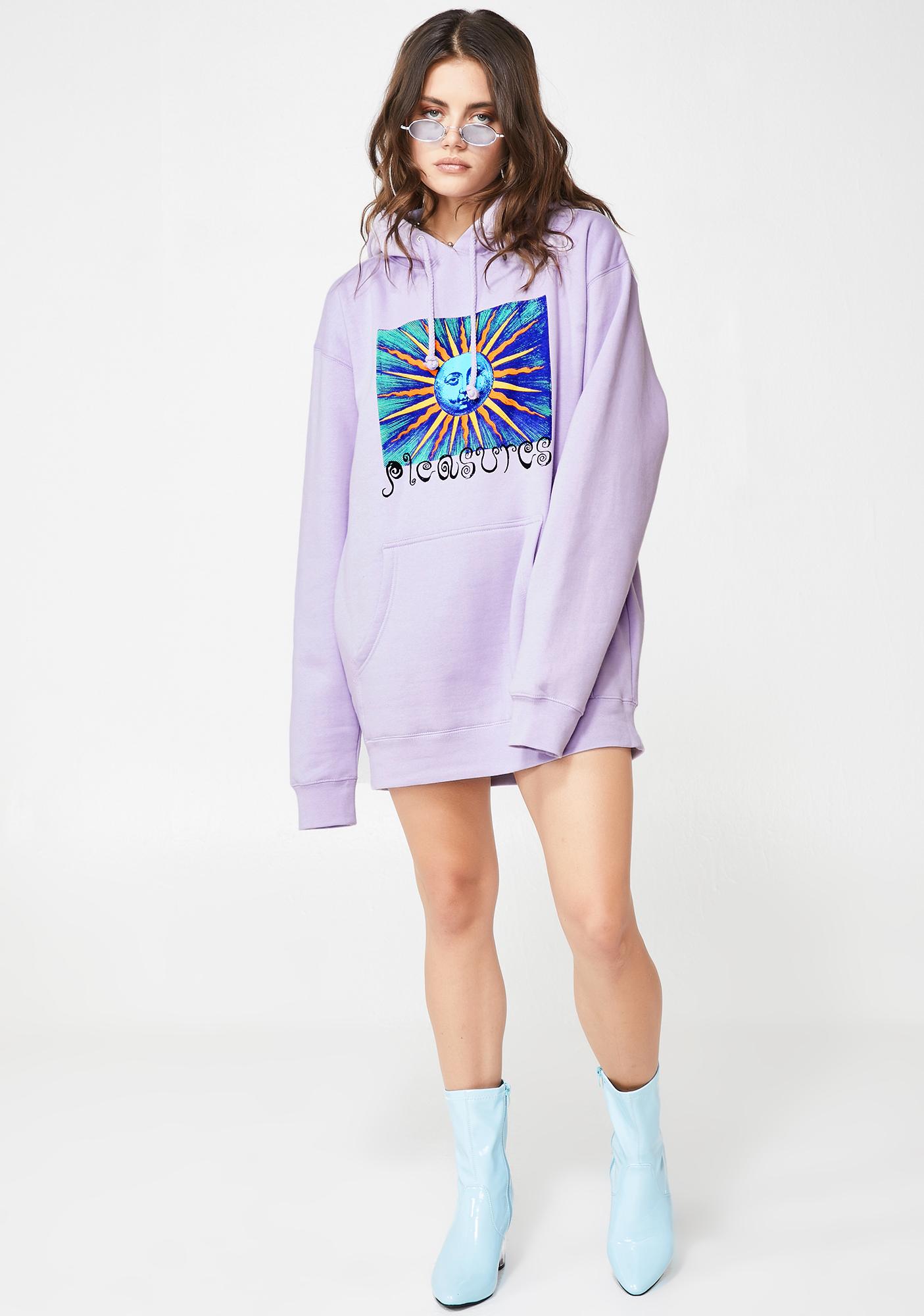 pleasures sun print cotton hoodie