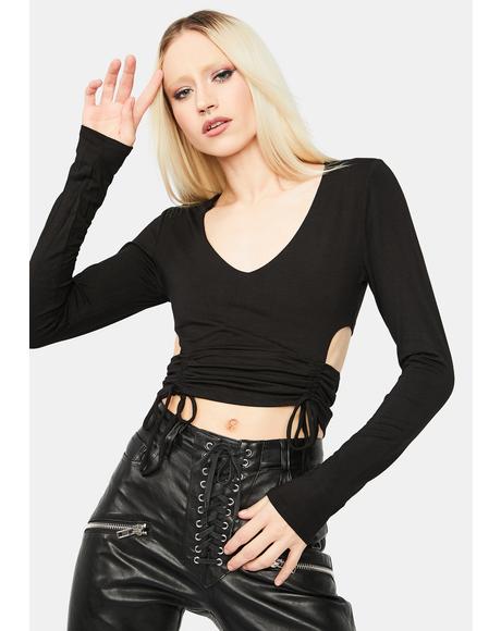 long sleeve underwire top