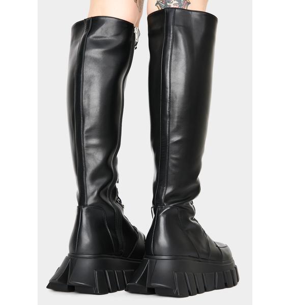 lamoda platform knee high boots