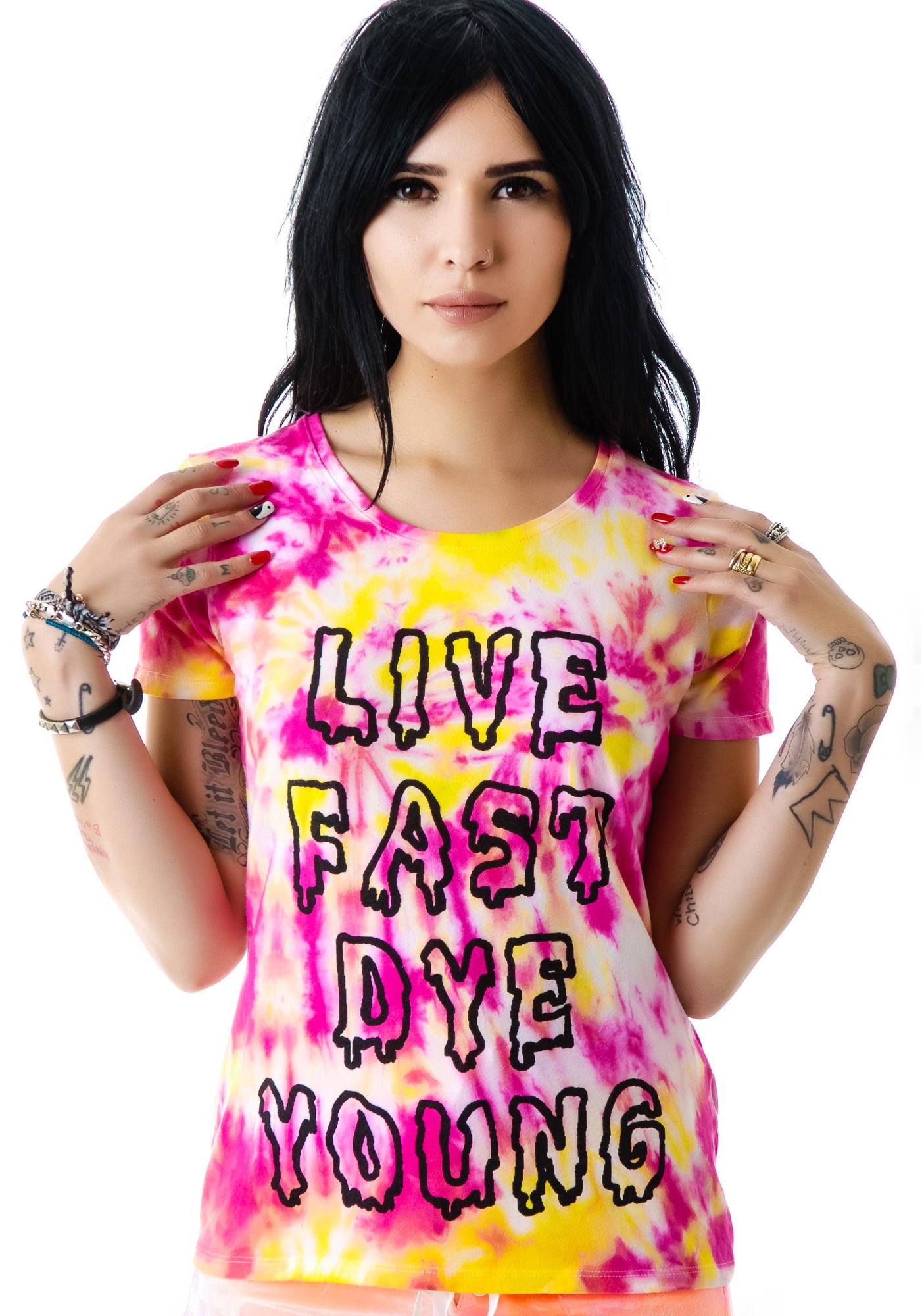 The Ragged Priest The Live Fast Dye Young Tee | Dolls Kill