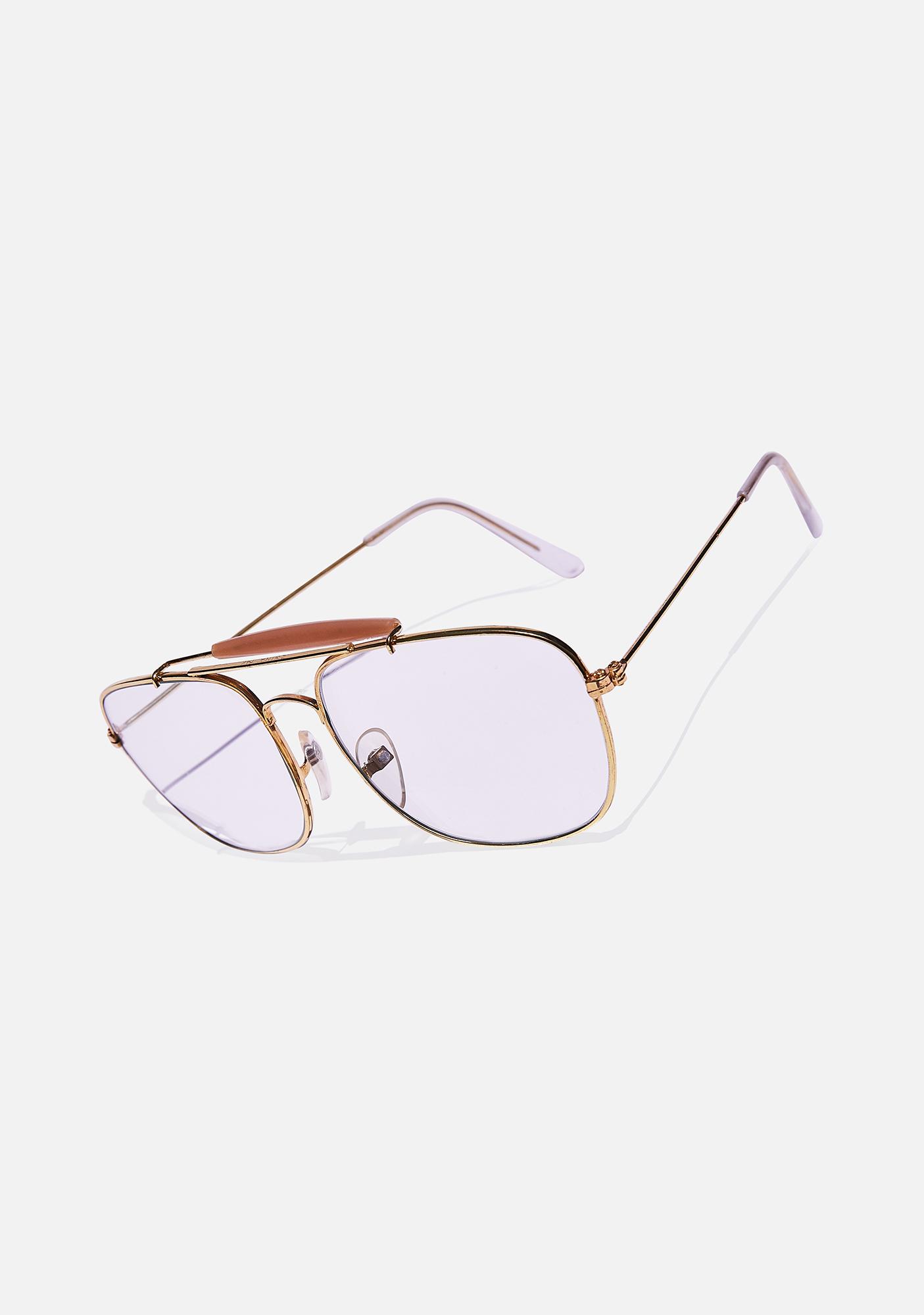 clear aviator sunglasses