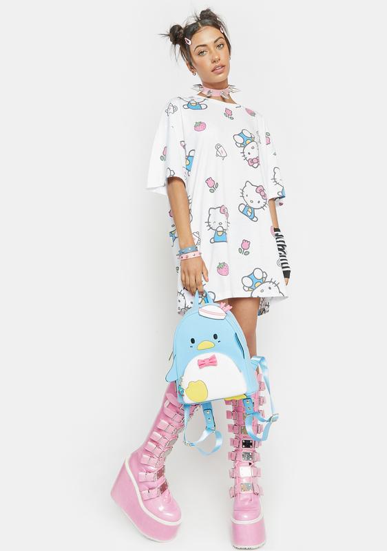 Hello Kitty All Over Print Tee Dress