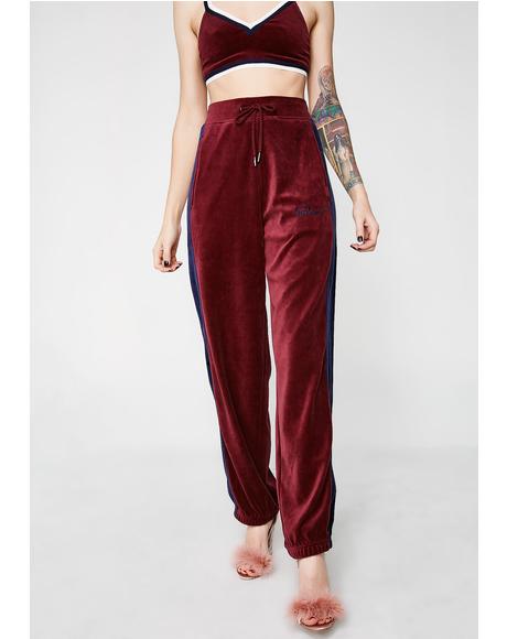 puma velvet sweatpants