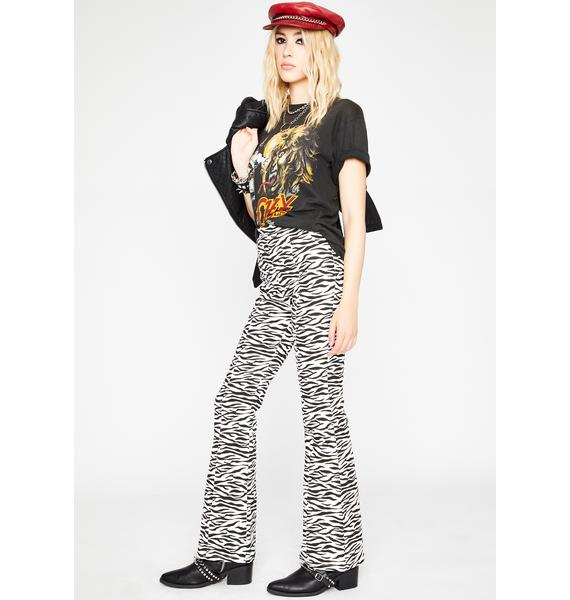 zebra flares outfit