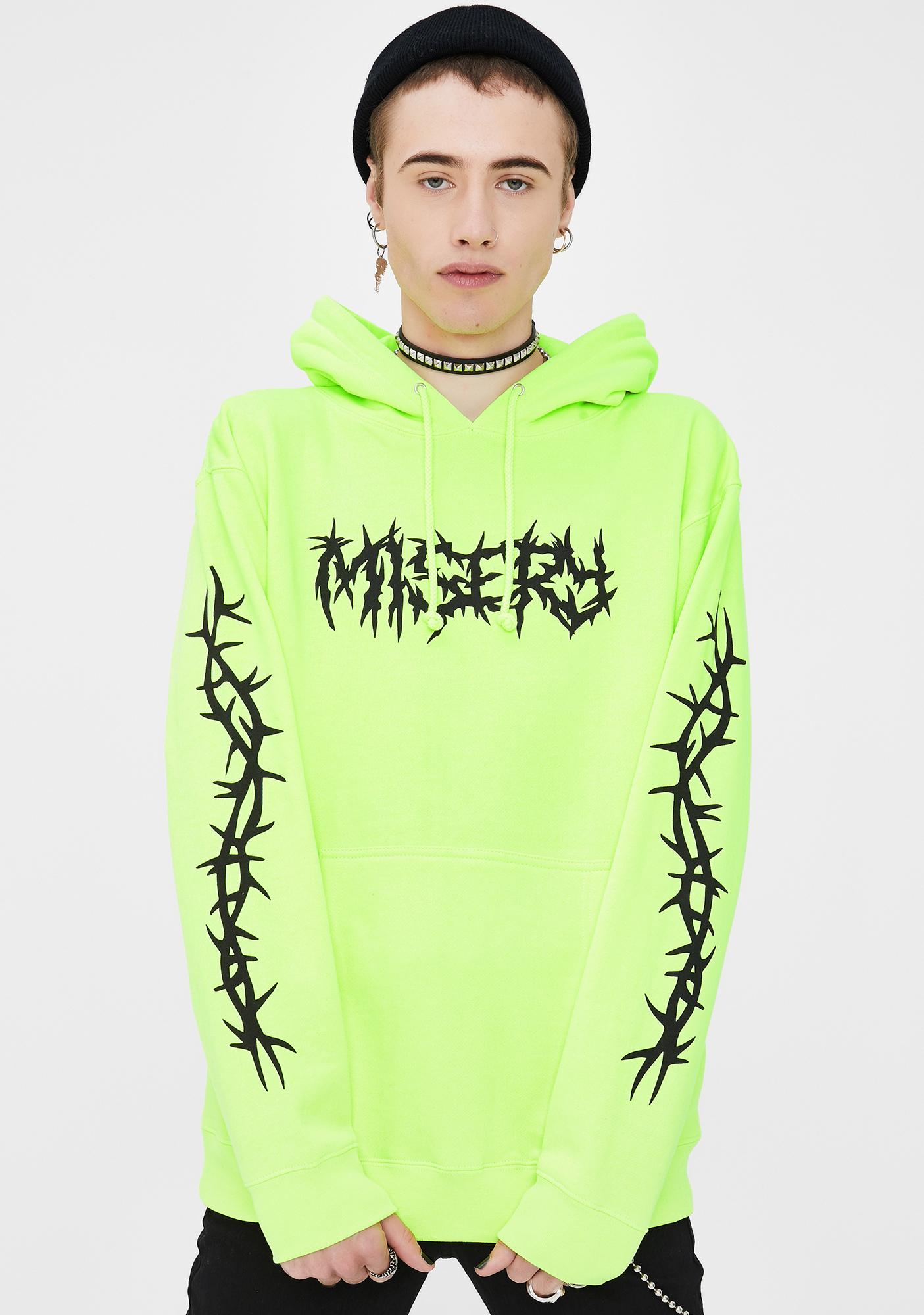 neon graphic hoodie