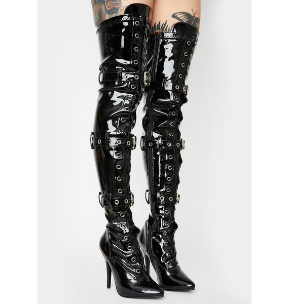 Pleaser Seduce Thigh High Boots | Dolls Kill