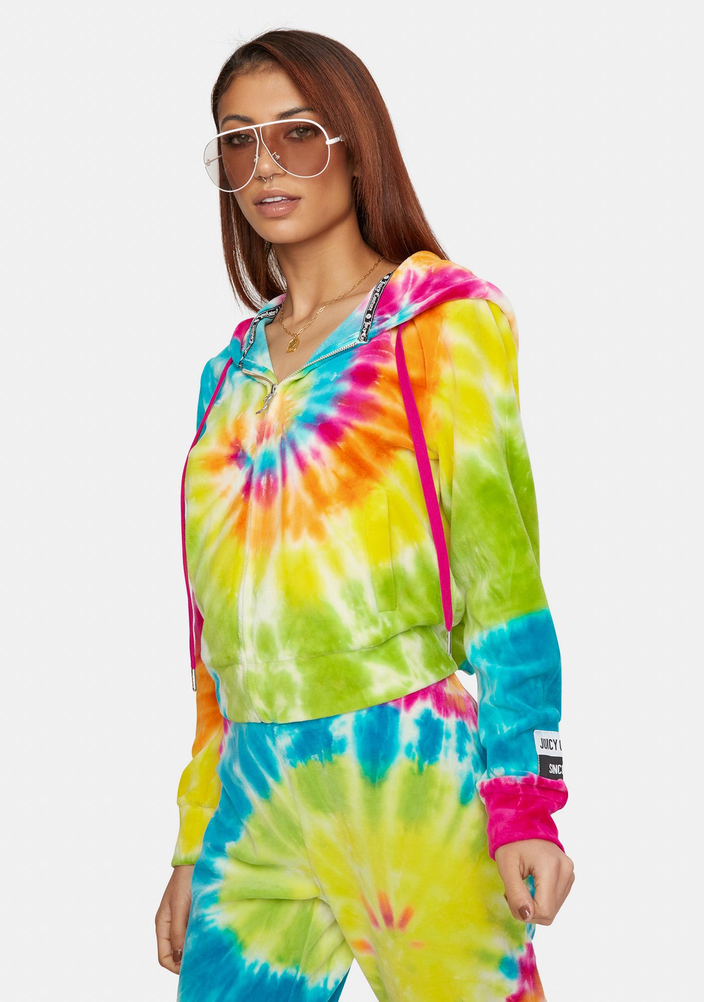 juicy couture tie dye tracksuit