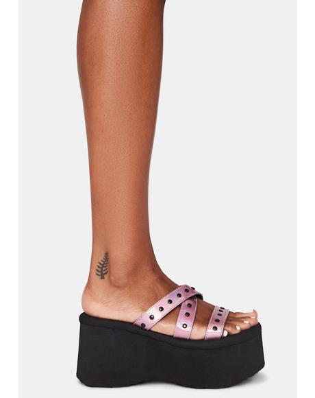 goth beach platform sandals