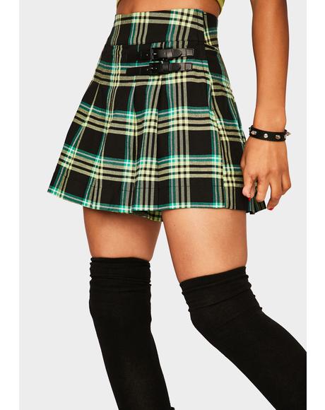 Red Plaid Mini Skirt Dolls Kill 2855