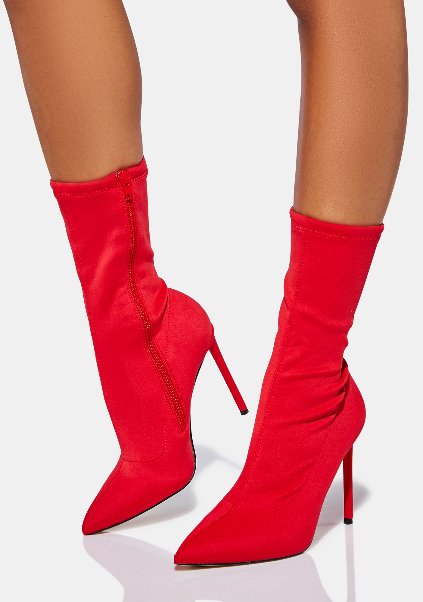 sock heels red