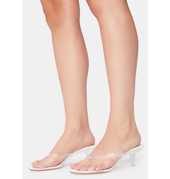 perspex kitten heel
