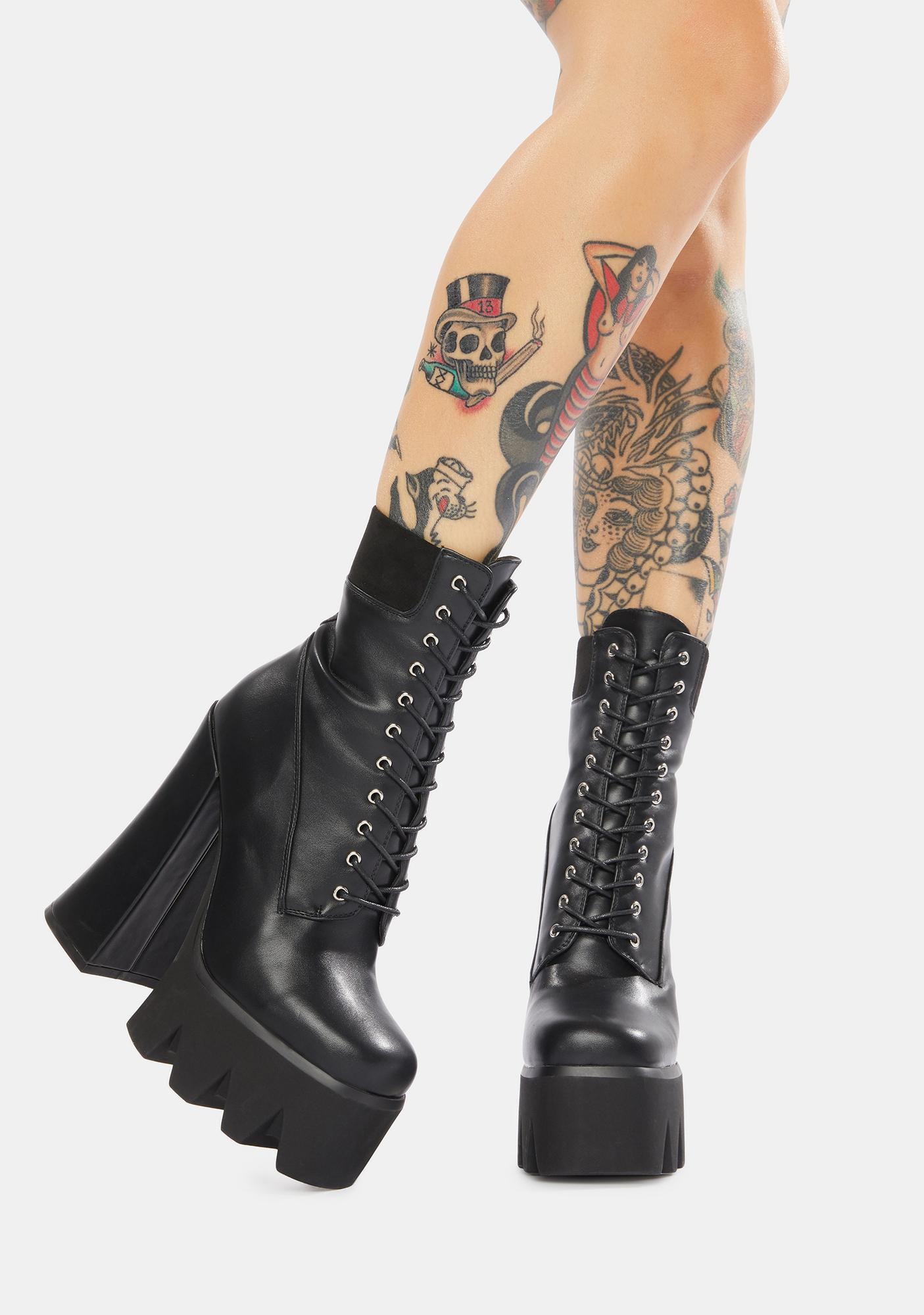 chunky platform boots